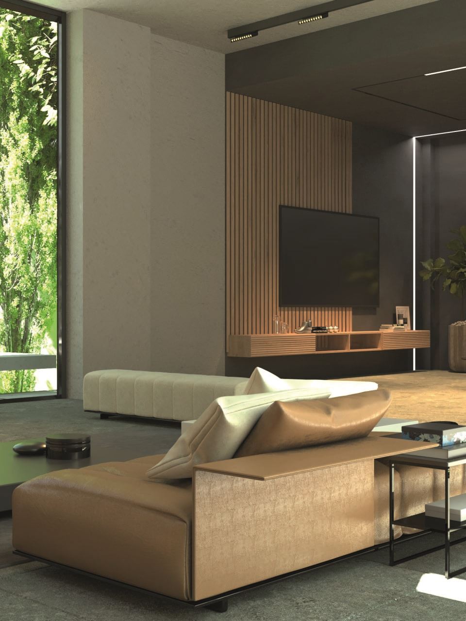 MAGNETO LARGE ANGLE DOT LINEAR in an illuminated interior