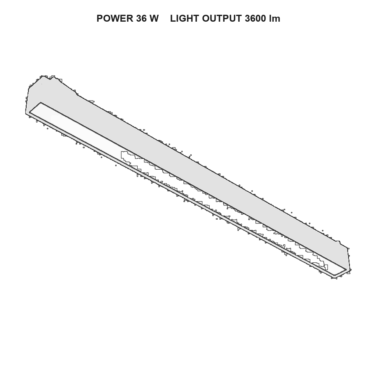 چراغ خطی بلت مگنتو technical dimensions