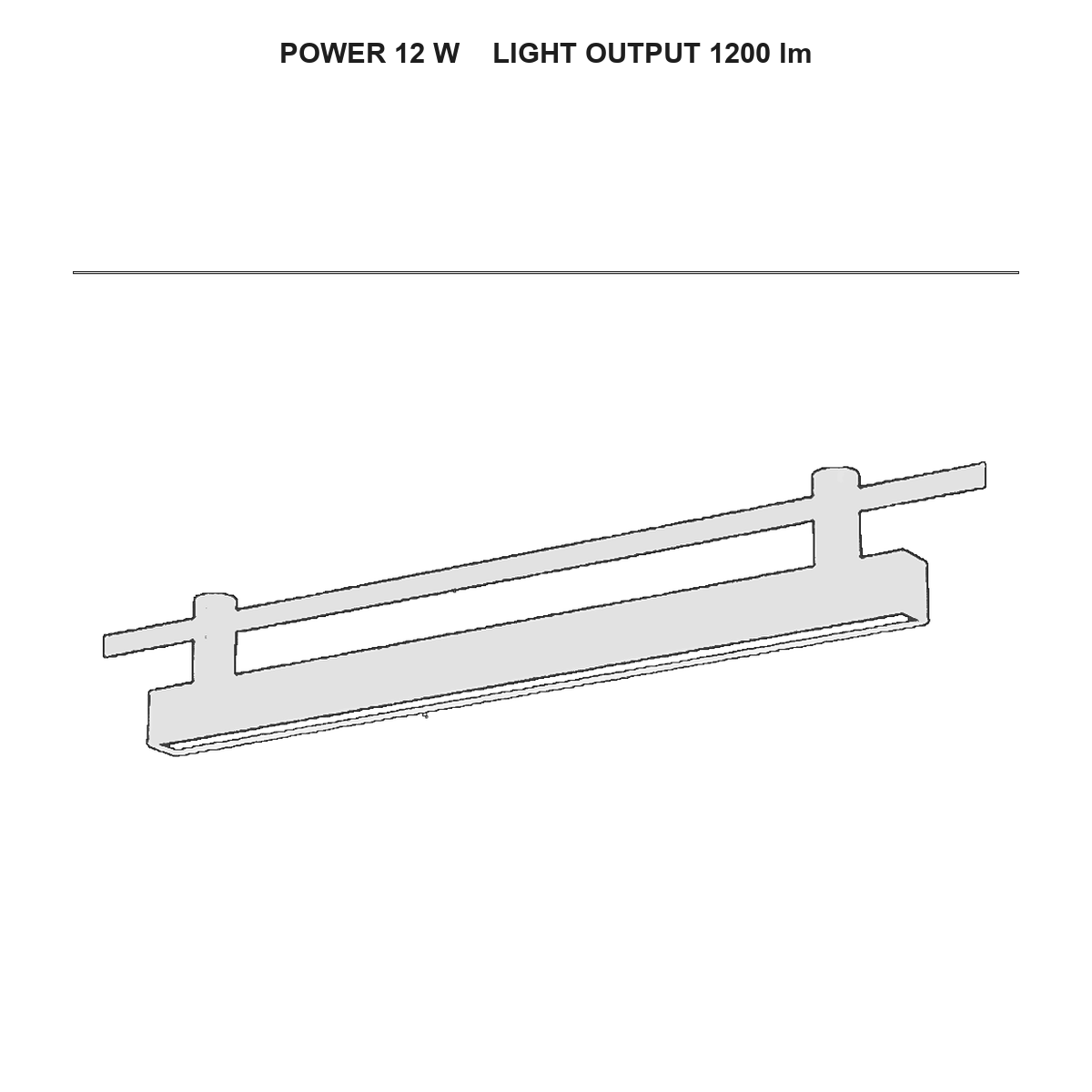 چراغ خطی فلکسی مگنتو technical dimensions