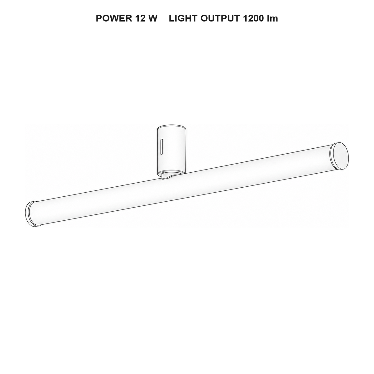 چراغ تیوب فلکسی مگنتو technical dimensions