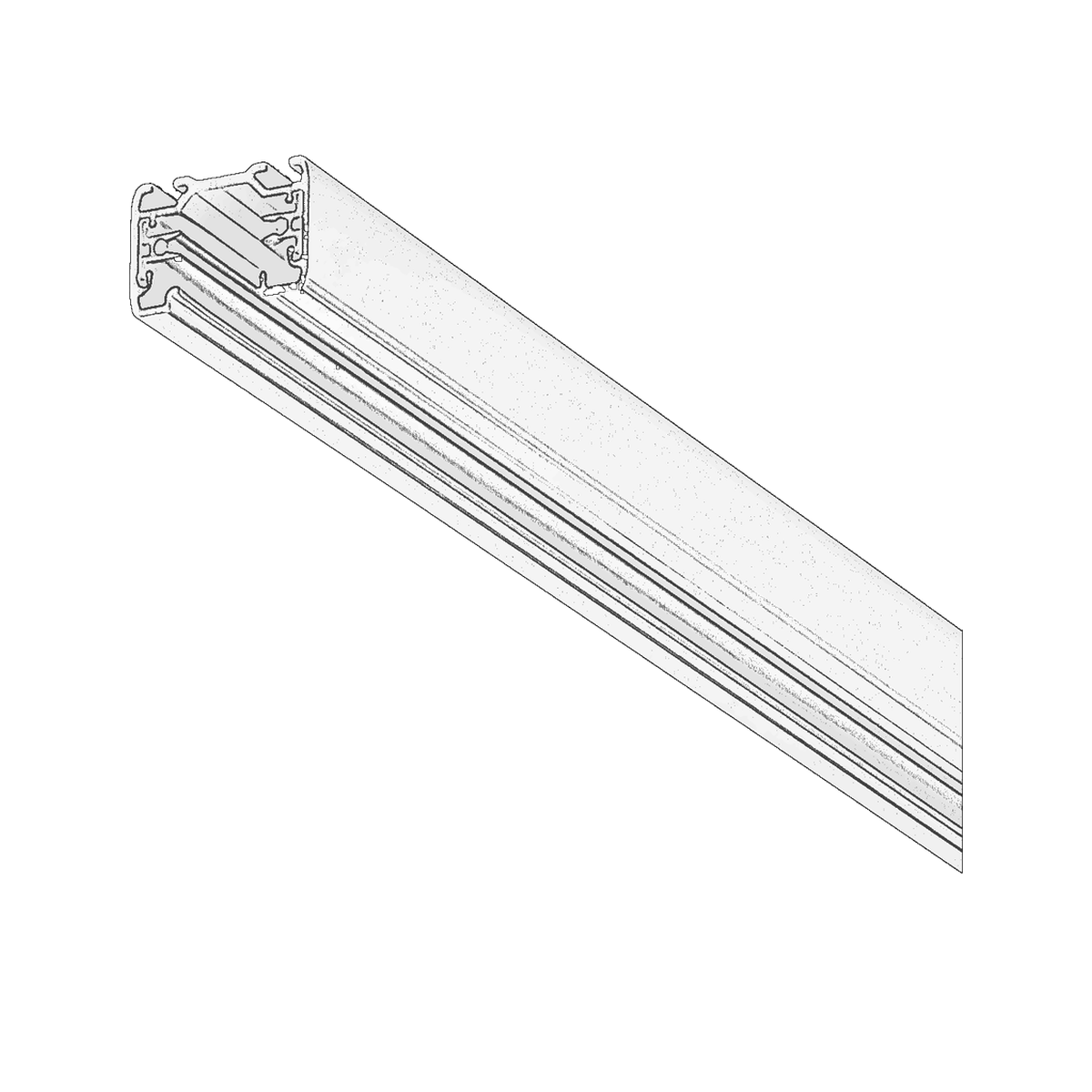 چراغ ریلی 1PH روکار و آویز technical dimensions